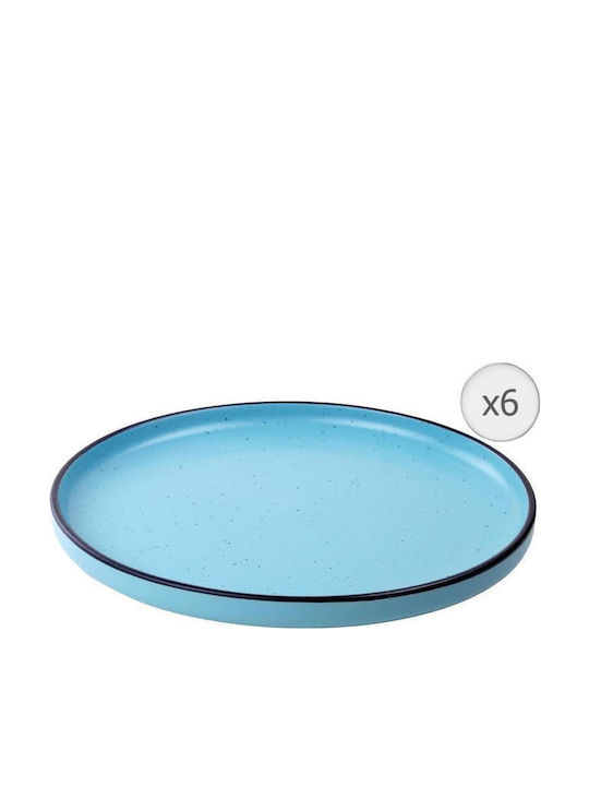 Heinner Electra Farfurie joasă Ceramică Albastru 27cm 6buc