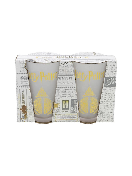 Harry Potter Set Gläser Wasser aus Glas 490ml 2Stück