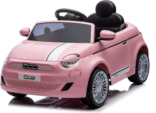 Детска Електрическа Кола Едноместен с Дистанционно управление Fiat 500 12 волта Розов
