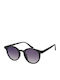 Paolo Moss Women's Sunglasses with Black Frame and Black Gradient Lens