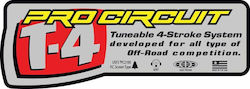 Pro Circuit Motorrad-Aufkleber Exhaust Dct4s