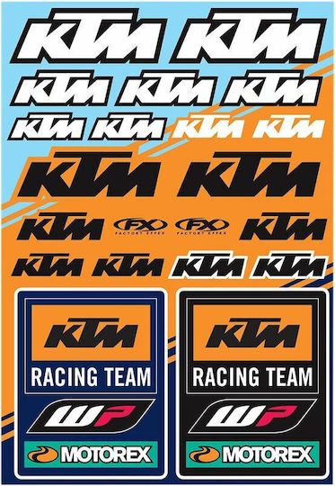 Factory Effex Sticker Sheet Ktm Racing 22-68532