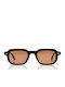 Red Raven Unisex Sunglasses with Brown Plastic Frame and Brown Lens 49025349353806