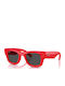 Ray Ban Wayfarer Unisex Sunglasses with Red Plastic Frame and Red Lens Rb4940 6831/87