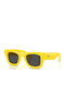 Ray Ban Wayfarer Unisex Sunglasses with Yellow Horn-Rimmed Frame and Black Lens Rb4940 6830/87