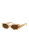 Paolo Moss Women's Sunglasses with Beige Frame and Beige Lens
