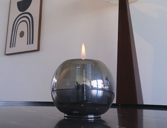 Tenderflame Desktop Bioethanol Fireplace Indoor / Outdoor Grey