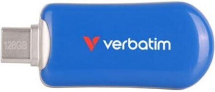 Verbatim 128GB USB 2.0 Stick με σύνδεση USB-C Μπλε