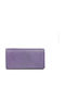 Large Leather Women's Wallet Classic Purple