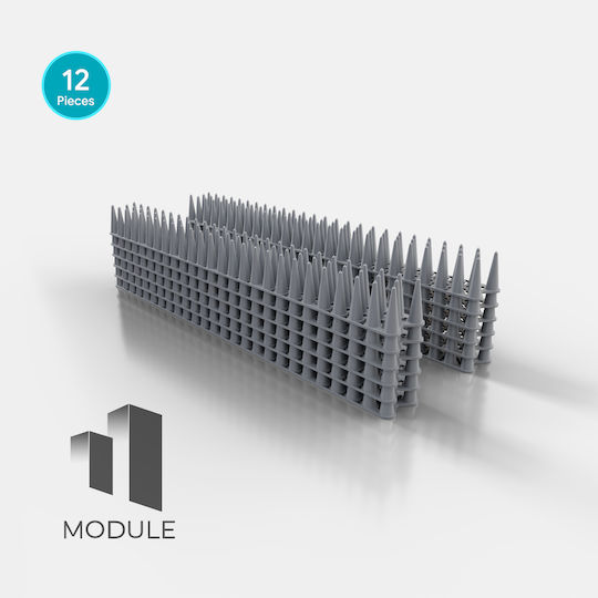 Module Σετ 12 Τμχ Ακίδες Απώθησης Πουλιών / Γατών 932gr 0.5x0.05m