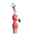 Wooden Art Wooden Keychain Animal – Flamingo 0706