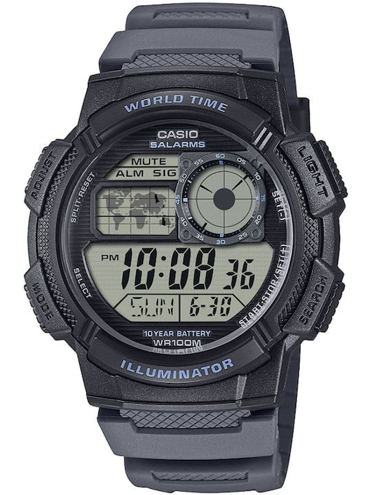 Casio Ρολόι Μπαταρίας με Καουτσούκ Λουράκι
