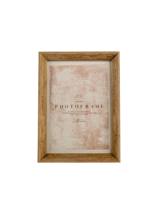 Zen Collection Plastic Photo Frame With Beige F...