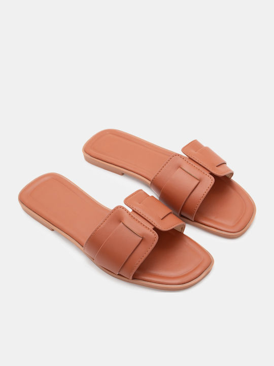 Luigi Flache Sandalen für Damen in Braun Farbe