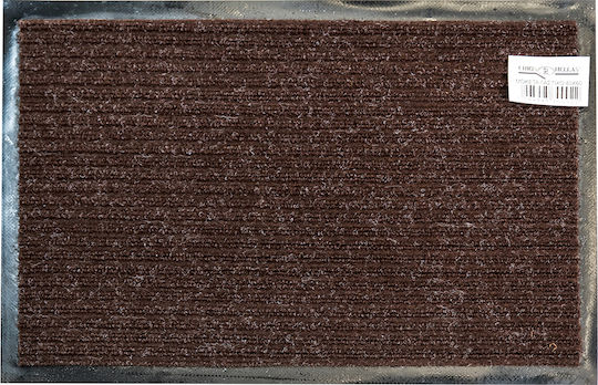 Chios Hellas Fußmatte Teppich mit rutschfester Unterlage Braun 50x80cm