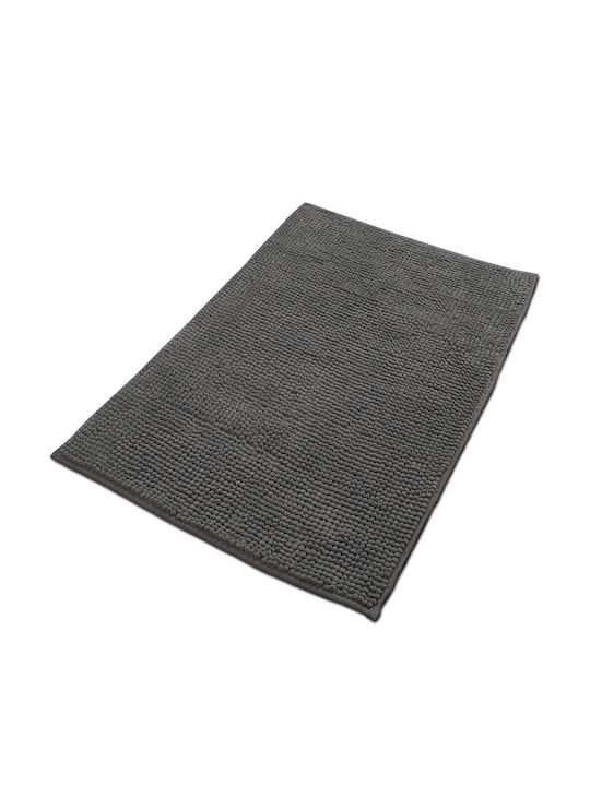 Epavlis Homeware Αντιολισθητικό Πατάκι Μπάνιου Grey 50x80εκ.