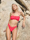 Bikini Set with Removable Padding Brazil Red