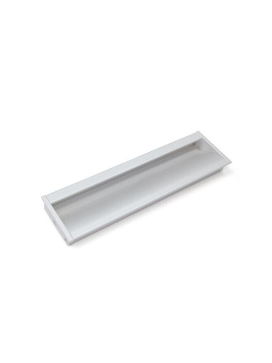 Emuca Knob Furniture Flush Handle made of Metallic Silver 9292262 1pcs