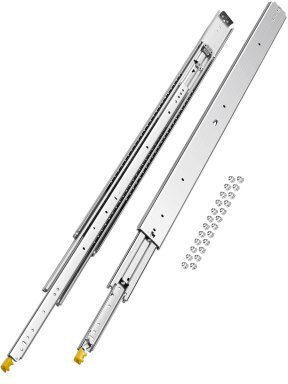 Vevor 1 Pair 18-60 In Soft-close Drawer Slides Ball Bearing Full Extension