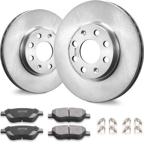 Vevor Front Ceramic Brake Rotor Pad Kit Vauxhall Adam Corsa D Box Hatchback