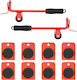 vidaXL Furniture Lifter for Weight Load up to 150kg Red