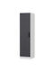 Einzeltür Kleiderschrank Minar White-anthracite 45x52x210cm