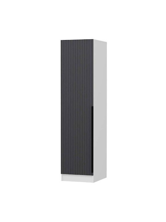 Single Door Wardrobe Minar White-anthracite 45x...