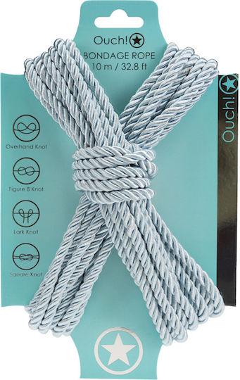 Shots Bondage Bondage Rope in Turquoise Color