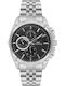 Men's Watch Battery with Silver Metal Bracelet