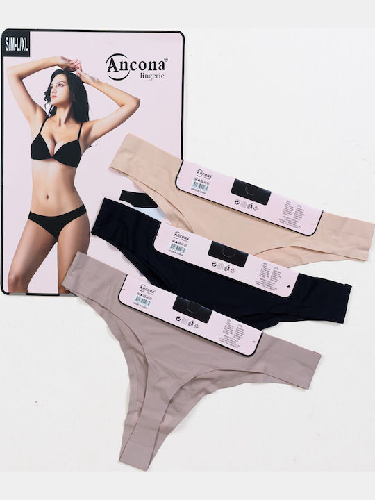 Ancona String 3Pack χωρίς Ραφές Multicolor