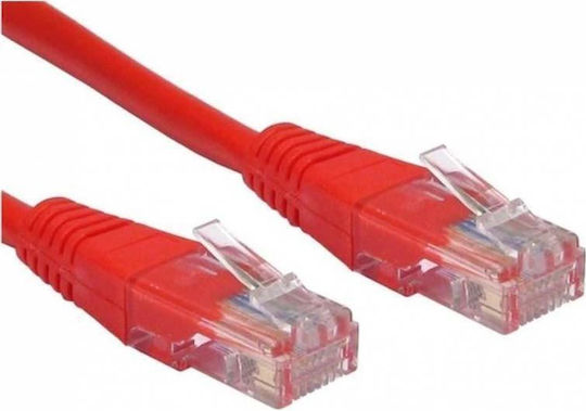 Cablu UTP Spacer SP-PT-CAT5-5M-R Cat.5e Cupru-Aluminiu 5 M Roșu AWG26