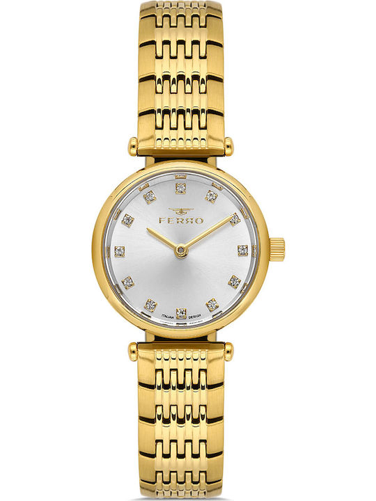 Ferro Women's Watch with Gold Metal Bracelet