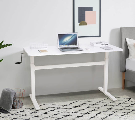 Schreibtisch Adapt Plus mit verstellbarer Höhe 140x60x70cm Beige