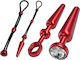 Malesation Alu-cock-grip Set Mittel Rot