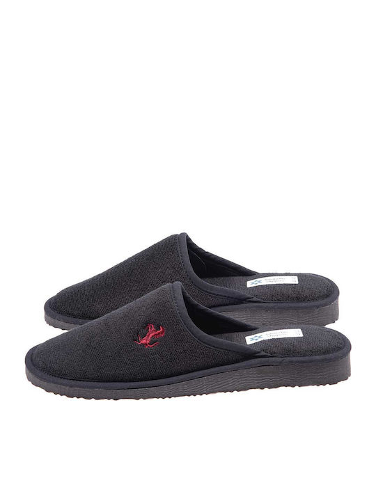 Amaryllis Slippers Men's Terry Slippers Black