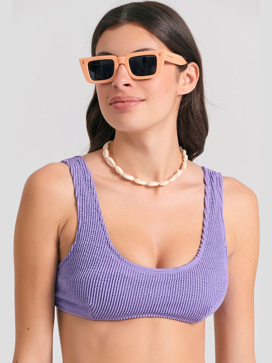 Funky Buddha Funky Buddha Purple Bikini Top FBL...