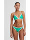 Bikini Triunghi Froggreen/white