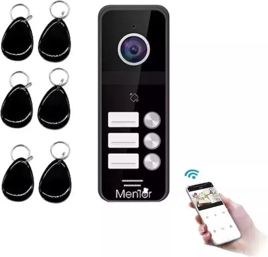 Smart Hauskommunikation Drahtloses Türgong Kompatibel mit Alexa und Apple HomeKit Schwarz