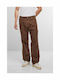 Herren Jeanshose mit Loose Gerade Passform Brown