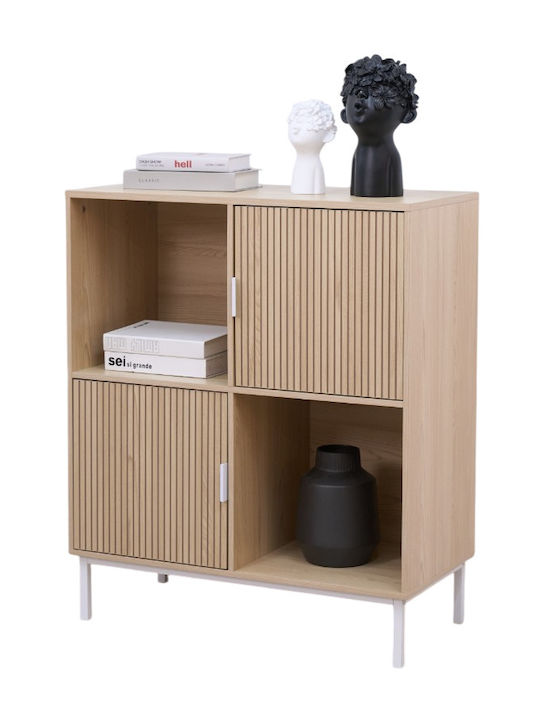 Μπουφές Haptic 2d από Ξύλο & Μέταλλο Μπεζ 80x40x85cm