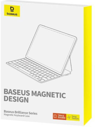 Baseus Brilliance Flip Cover με Πληκτρολόγιο Μαύρη (iPad Pro 12.9 (2019/2020/2021/2022))