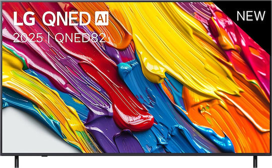 LG Smart Τηλεόραση 55" 4K UHD QNED AI QNED82 HDR (2025) 55QNED82A6B
