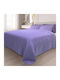 Lino Home Ligero Coverlet Queen Size Microfiber Violet 220x240cm