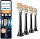 Philips Sonicare A3 Premium All-in-One Electric Toothbrush Replacement Heads Black HX9094/88 4pcs