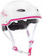 Cască De Protecție Skate Raven F511 Alb Roz M 56-58
