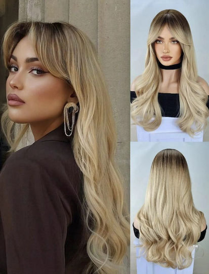 Hair Duty Wig with Synthetic Hair in Blonde Color 75cm