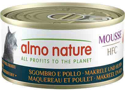 Almo Nature Wet Food for Young Cats with Chicken, Mackerel, Fish, Rice and Meat Gluten-Free 70gr
