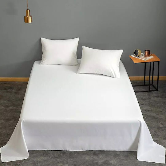 Kotonia Home Cearșaf Semi Dublu 180x240cm. Alb