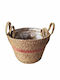 JK Home Decoration Κασπώ Ψάθινο Ροζ 31x20εκ.