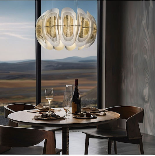 Slamp LED Κρεμαστό Φωτιστικό Λευκό 56x56x56εκ. Slamp LED Κρεμαστό Φωτιστικό Λευκό 56x56x56εκ.